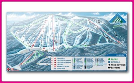 Mont Comi - Carte des pistes Mont Comi - Carte des pistes