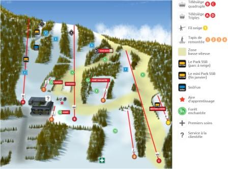 Ski Saint Bruno Carte des piste Ski Saint Bruno Carte des piste