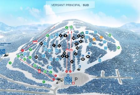 Vallée du Parc Carte des pistes Vallée du Parc Carte des pistes
